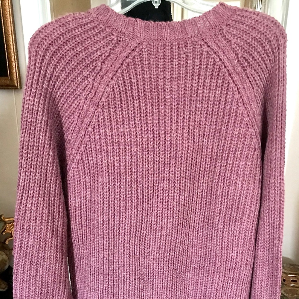 Zara Man Burgundy Heavy Knitted Sweater